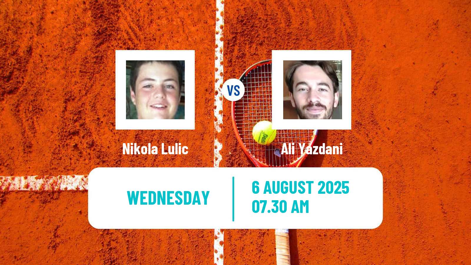 Tennis ITF M15 Kursumlijska Banja 14 Men Nikola Lulic - Ali Yazdani