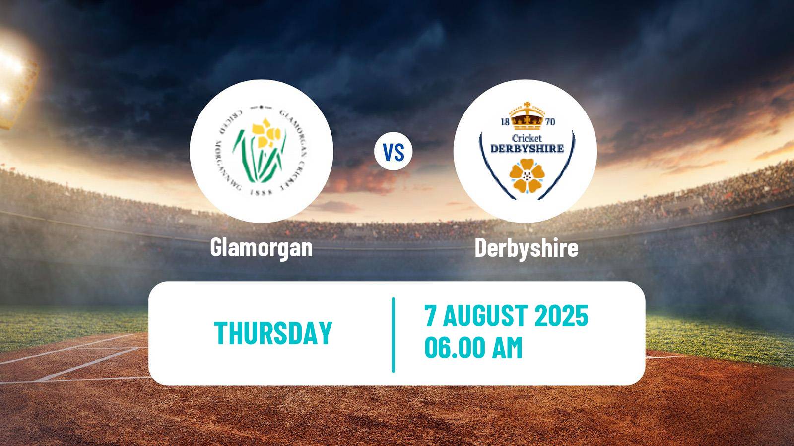 Cricket Royal London One-Day Cup Glamorgan - Derbyshire