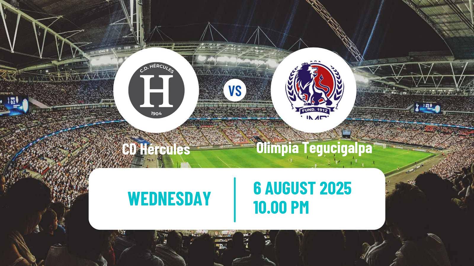 Soccer CONCACAF Central American Cup Hércules - Olimpia Tegucigalpa