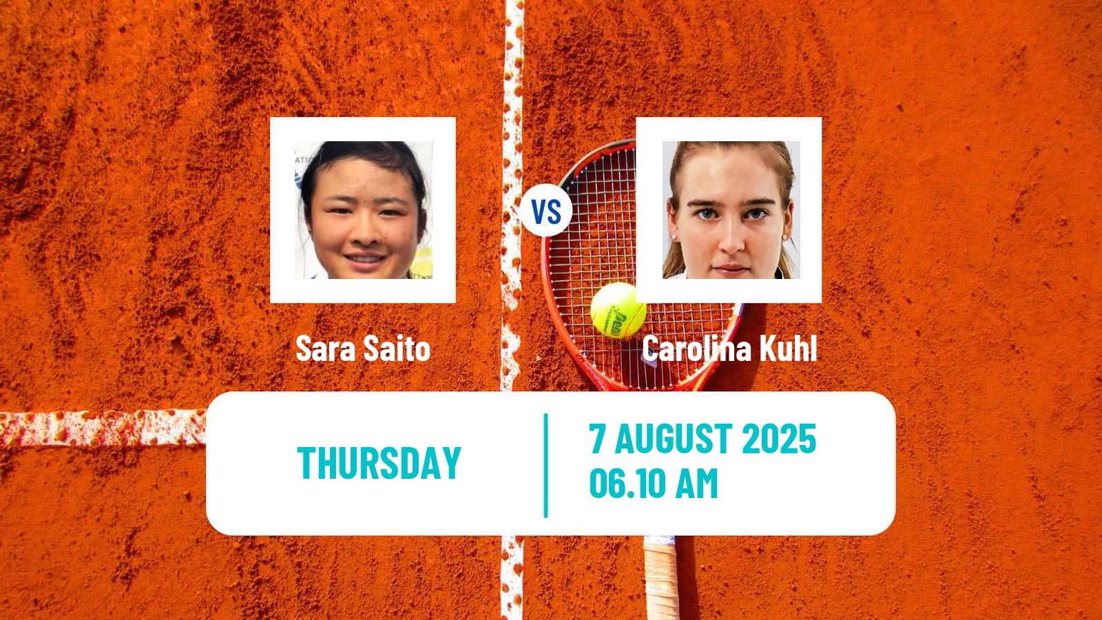 Tennis ITF W50 H Leipzig Women Sara Saito - Carolina Kuhl