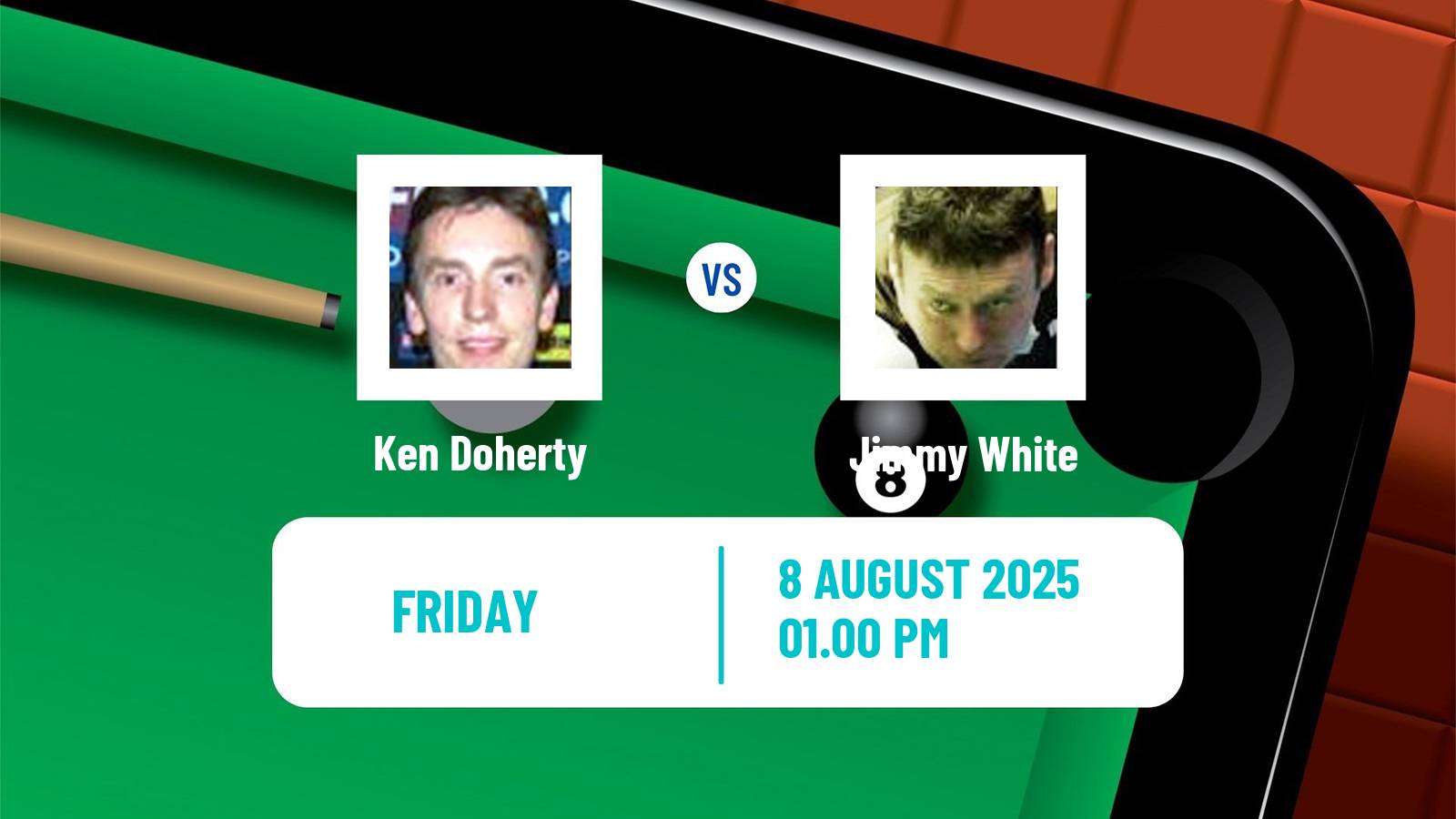 Snooker Saudi Arabia Masters Ken Doherty - Jimmy White