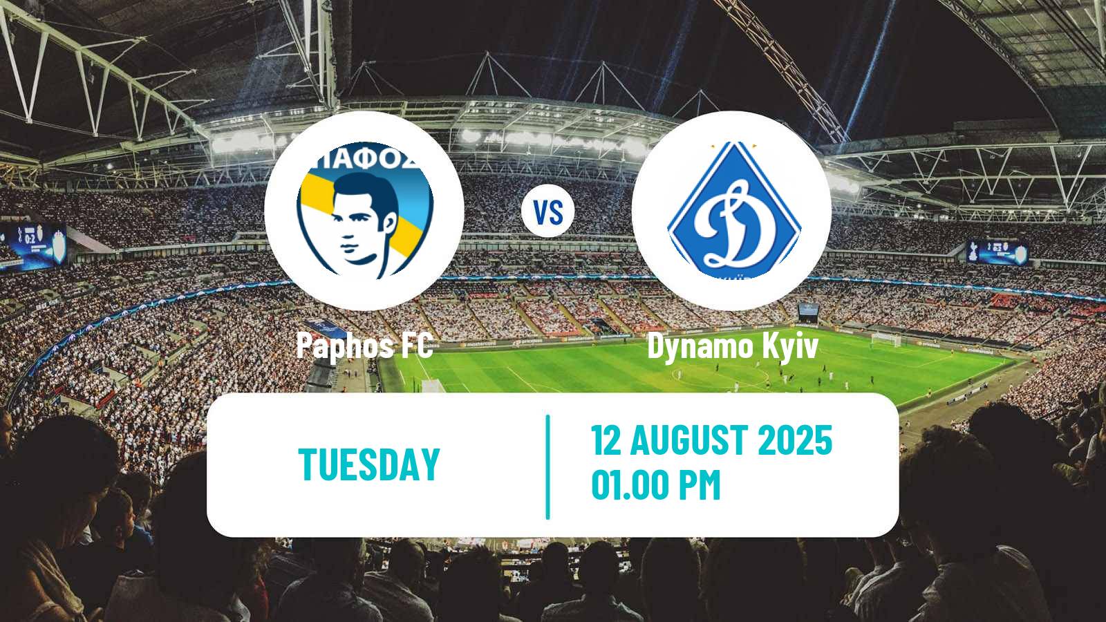 Soccer UEFA Champions League Paphos - Dynamo Kyiv