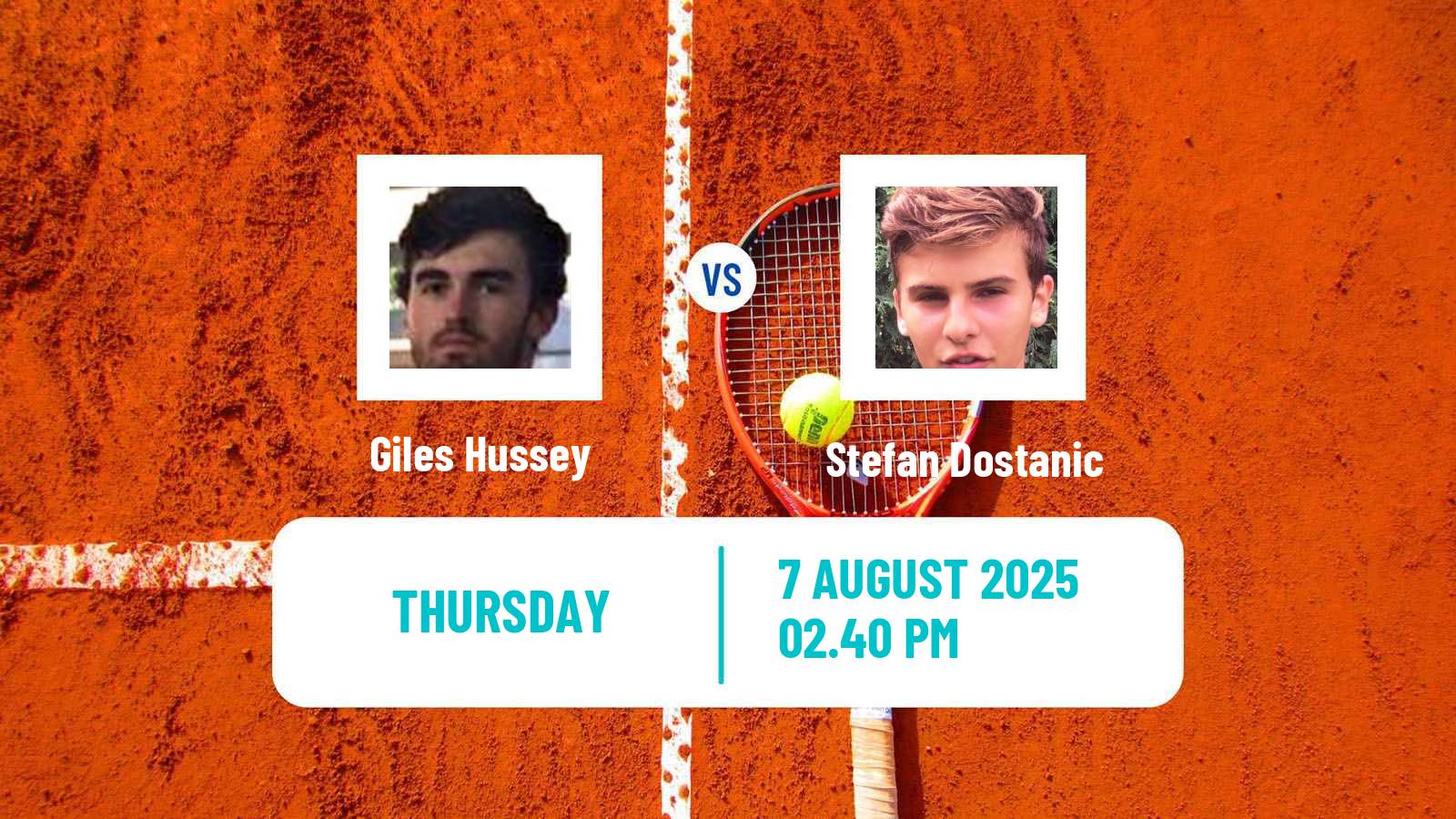 Tennis Chicago Challenger Men Giles Hussey - Stefan Dostanic