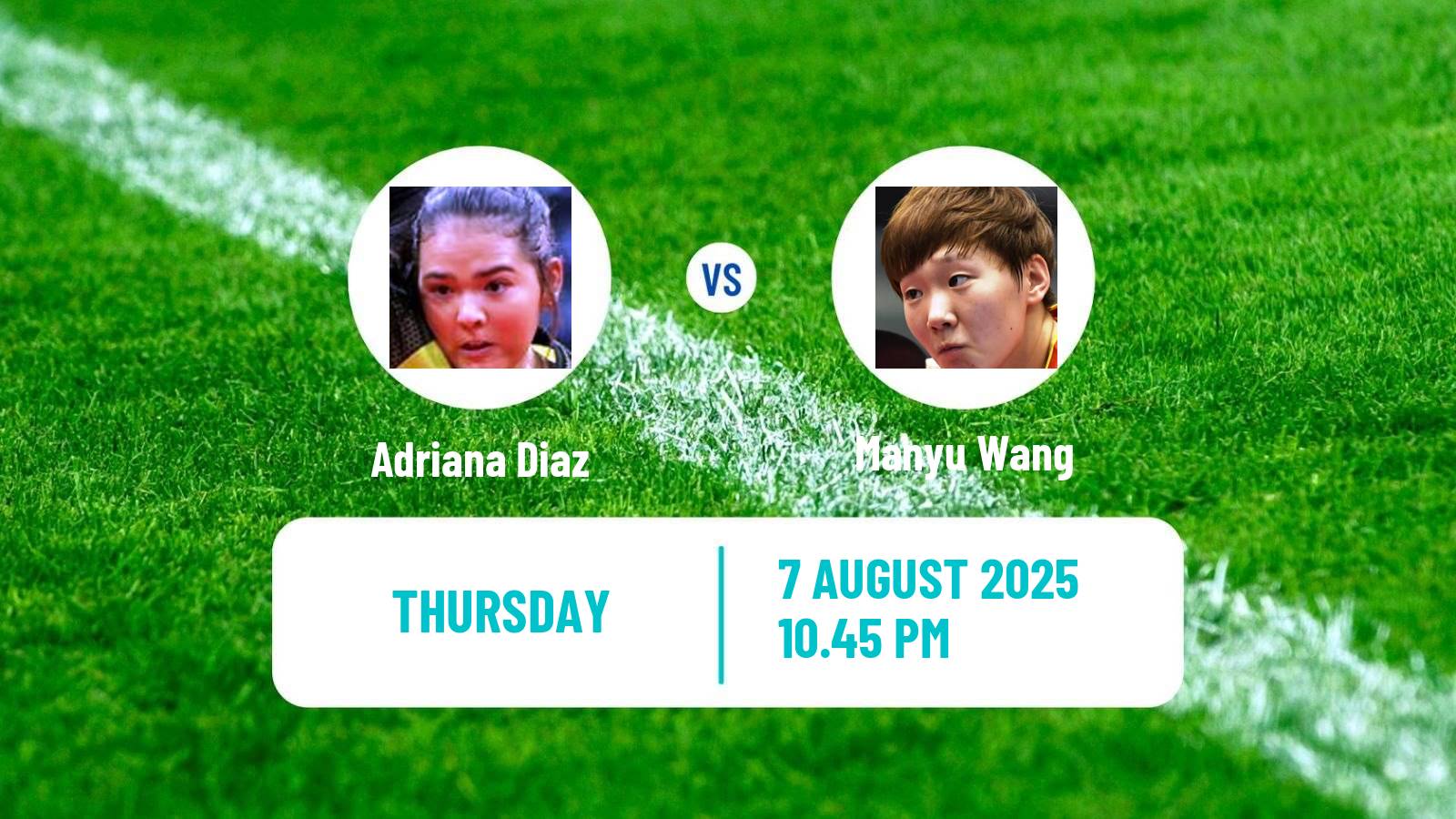 Table tennis Wtt Champions Yokohama Women Adriana Diaz - Manyu Wang