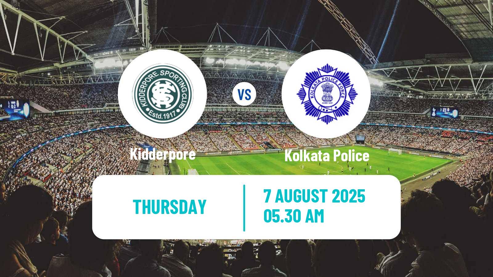 Soccer Calcutta Premier Division Kidderpore - Kolkata Police