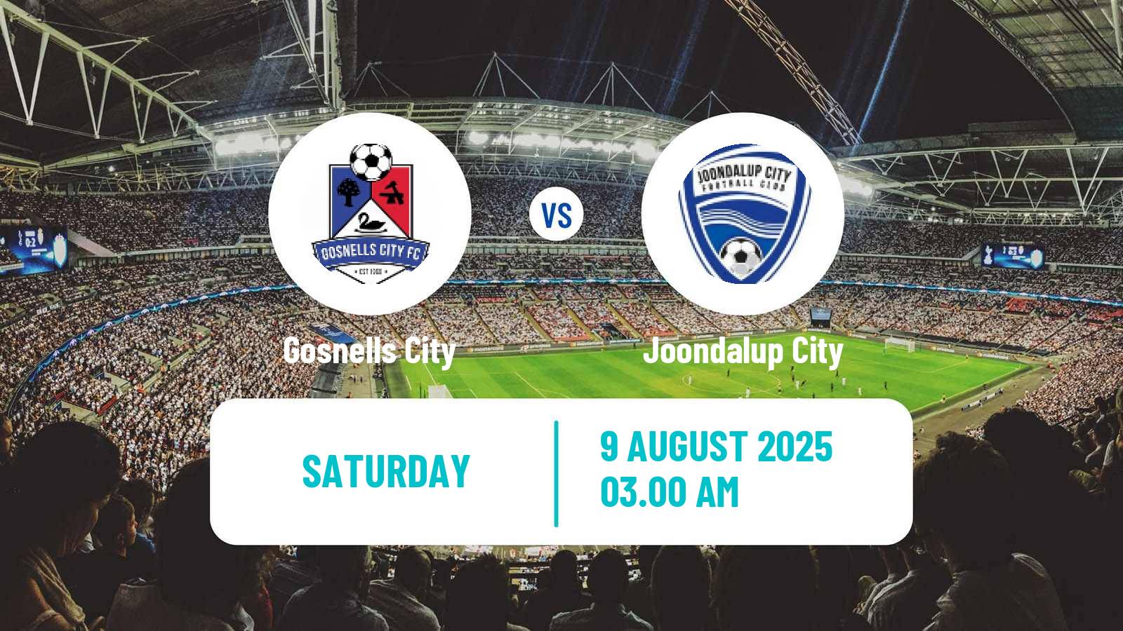 Soccer Australian WA State League Gosnells City - Joondalup City