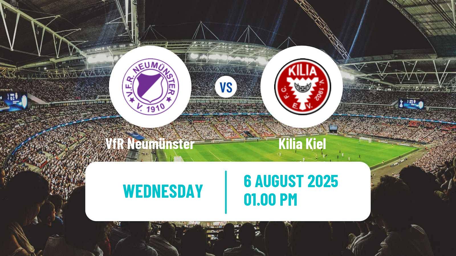 Soccer German Oberliga Schleswig-Holstein VfR Neumünster - Kilia Kiel