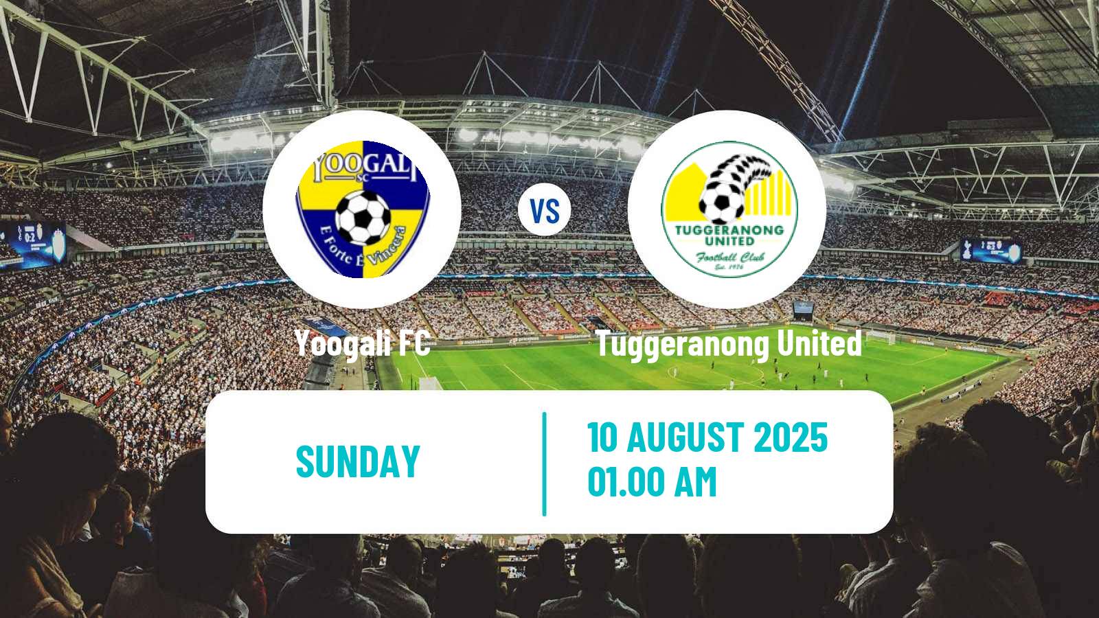 Soccer Australian NPL ACT Yoogali - Tuggeranong United