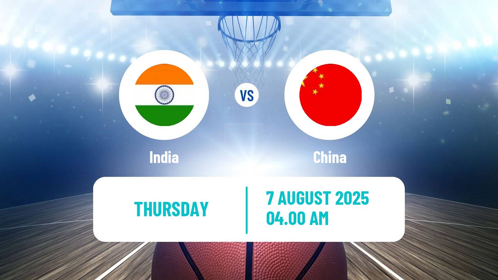 Basketball Asia Cup Basketball India - China