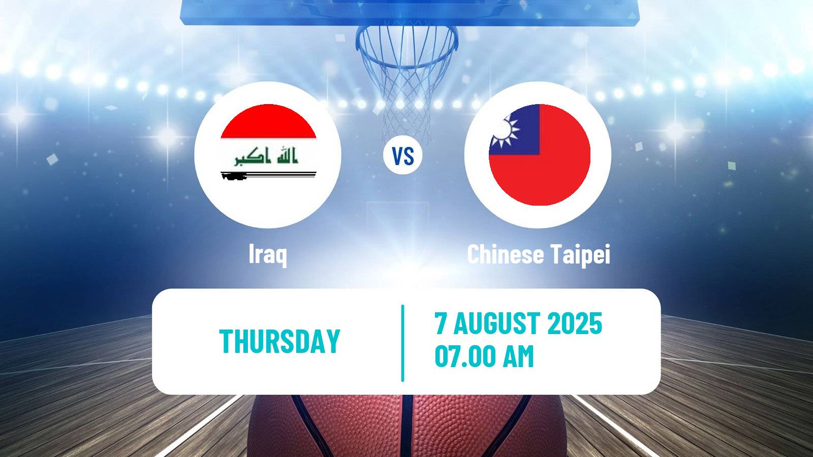 Basketball Asia Cup Basketball Iraq - Chinese Taipei
