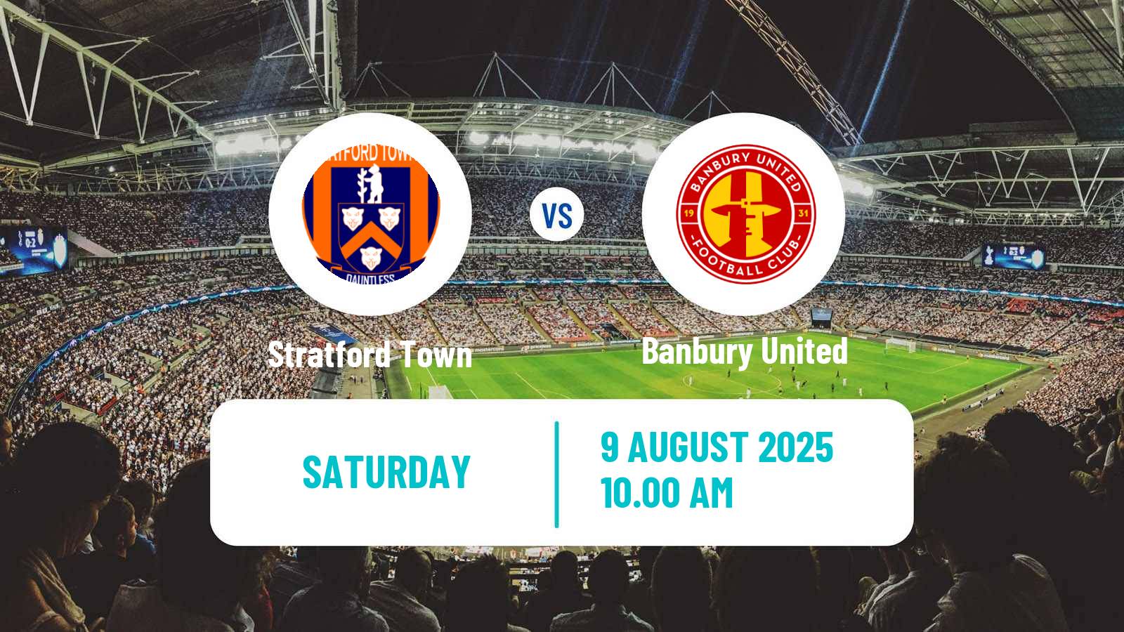 Soccer English Southern League Central Division Stratford Town - Banbury United