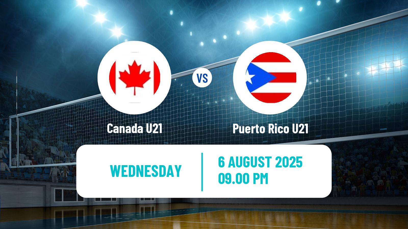 Volleyball Pan-American Cup U21 Volleyball Canada U21 - Puerto Rico U21