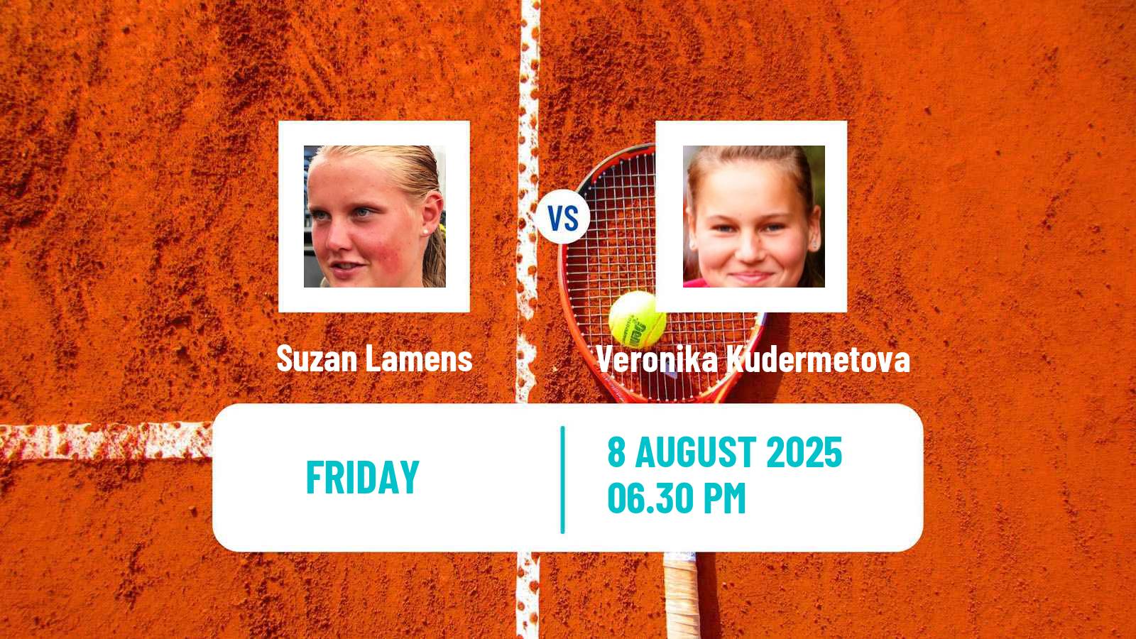 Tennis WTA Cincinnati Suzan Lamens - Veronika Kudermetova