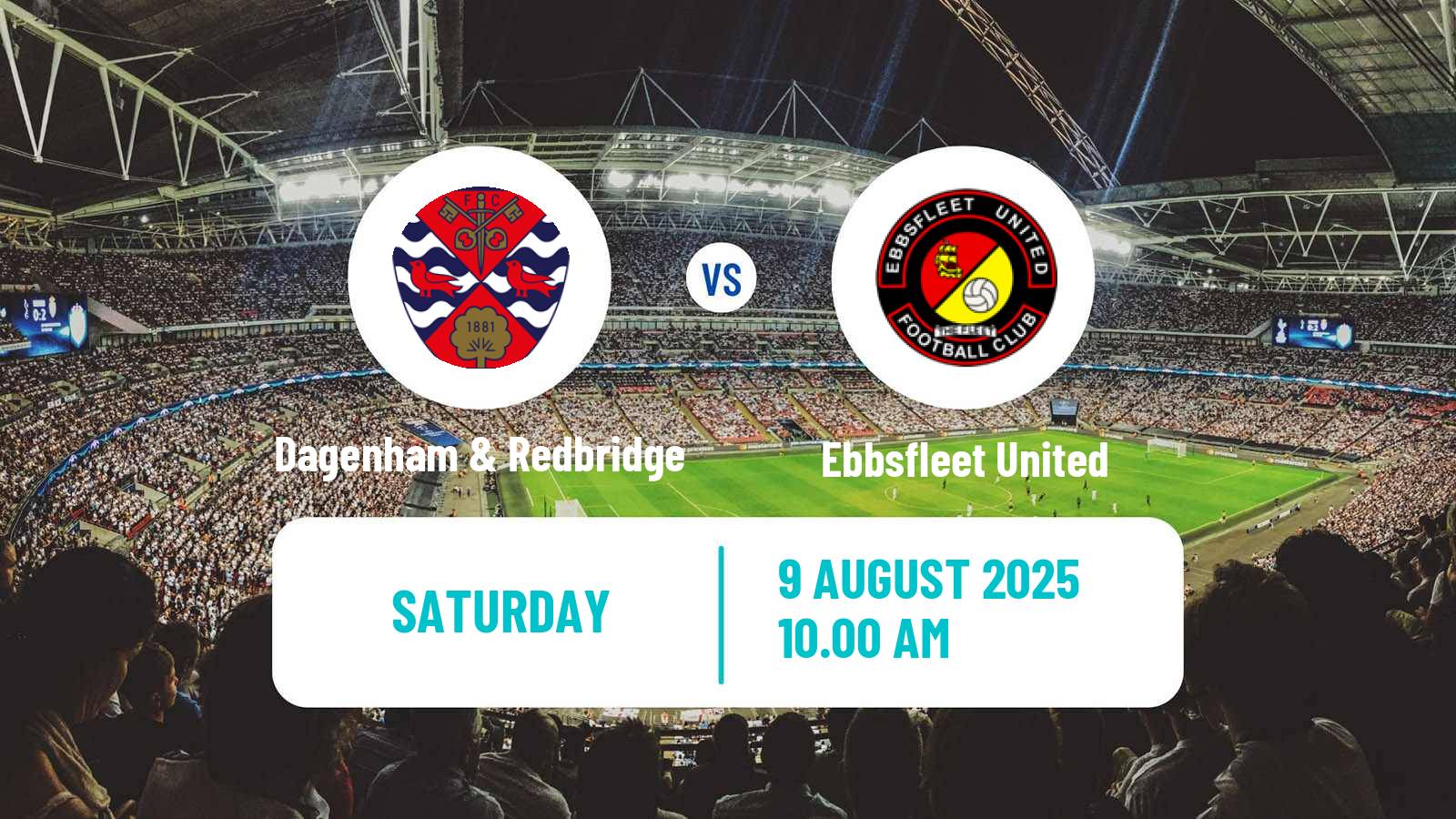 Soccer English National League South Dagenham & Redbridge - Ebbsfleet United