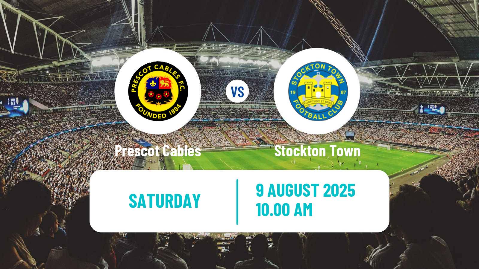 Soccer English NPL Premier Division Prescot Cables - Stockton Town