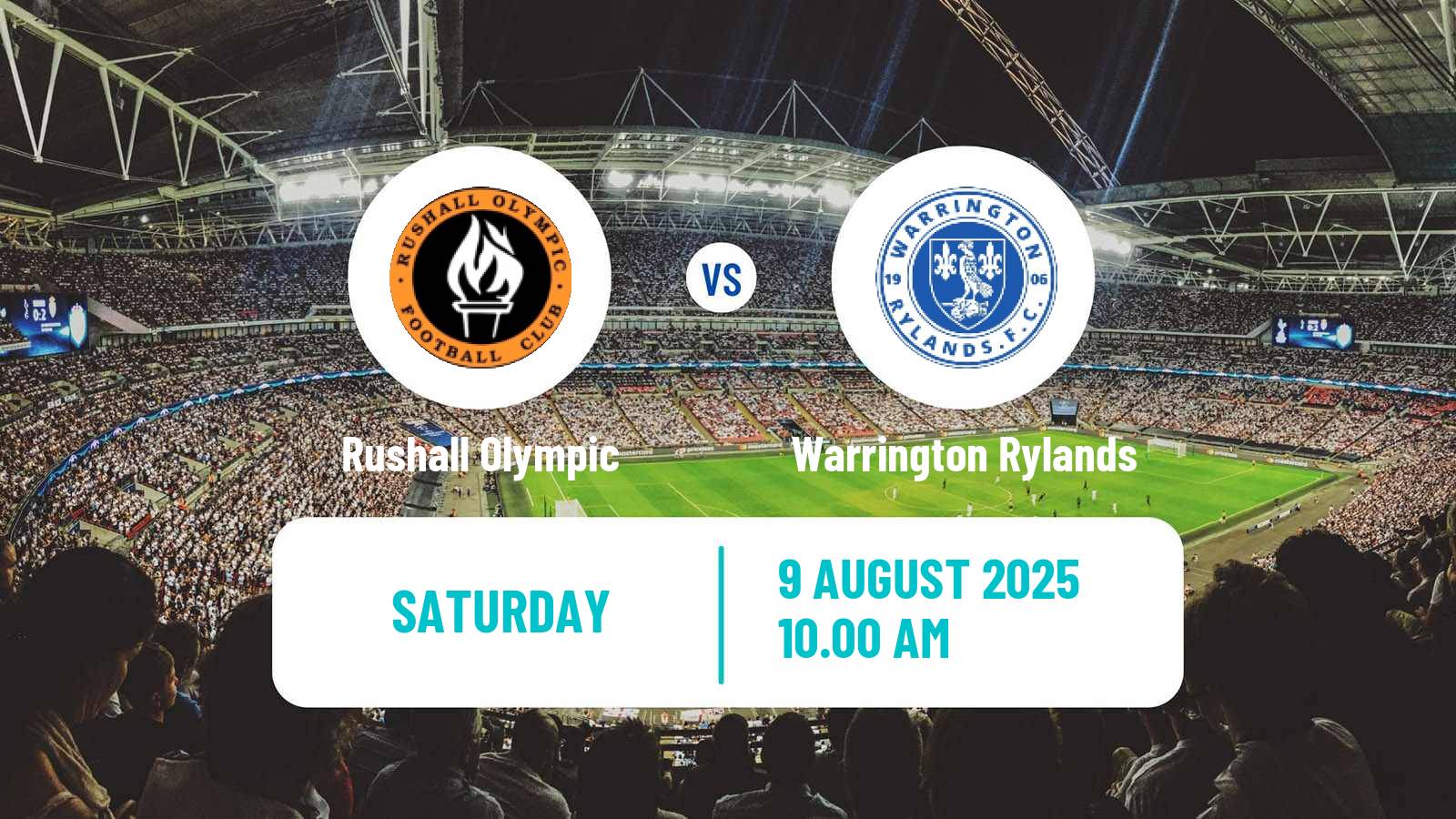 Soccer English NPL Premier Division Rushall Olympic - Warrington Rylands