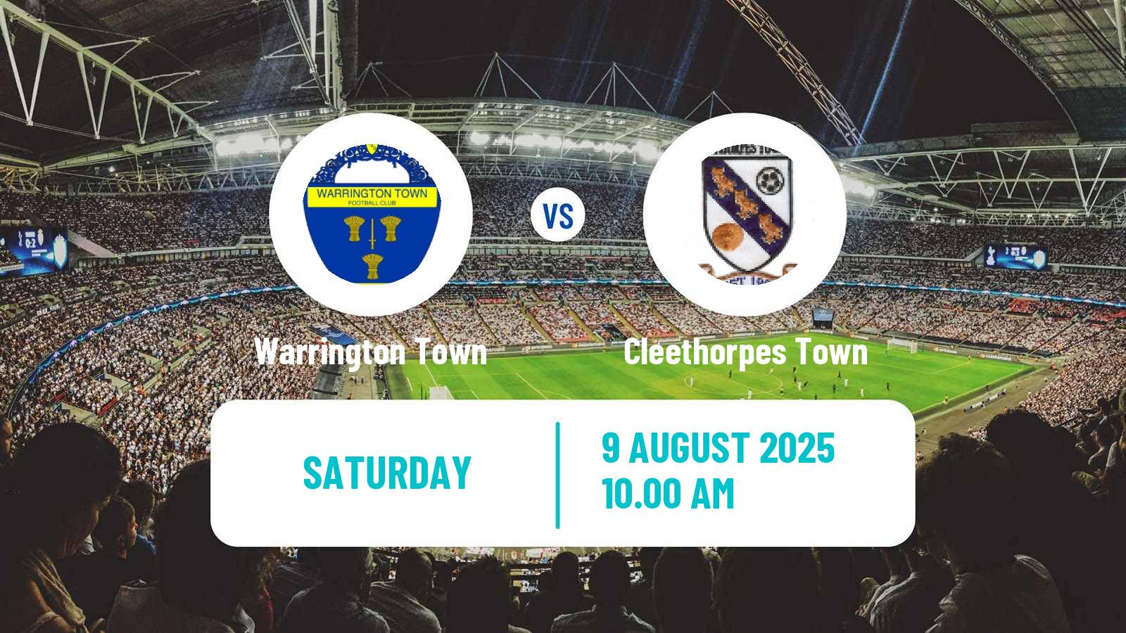 Soccer English NPL Premier Division Warrington Town - Cleethorpes Town