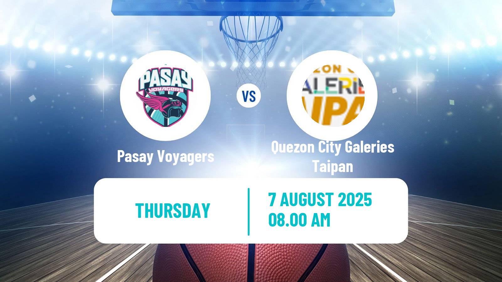 Basketball Philippines MBPL  Pasay Voyagers - Quezon City Galeries Taipan