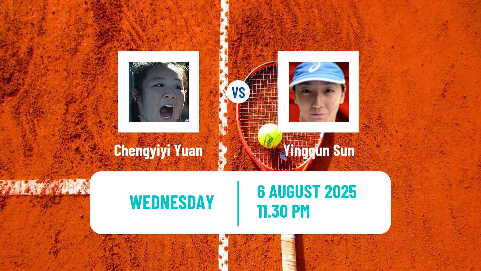 Tennis ITF W15 Luan 4 Women Chengyiyi Yuan - Yingqun Sun