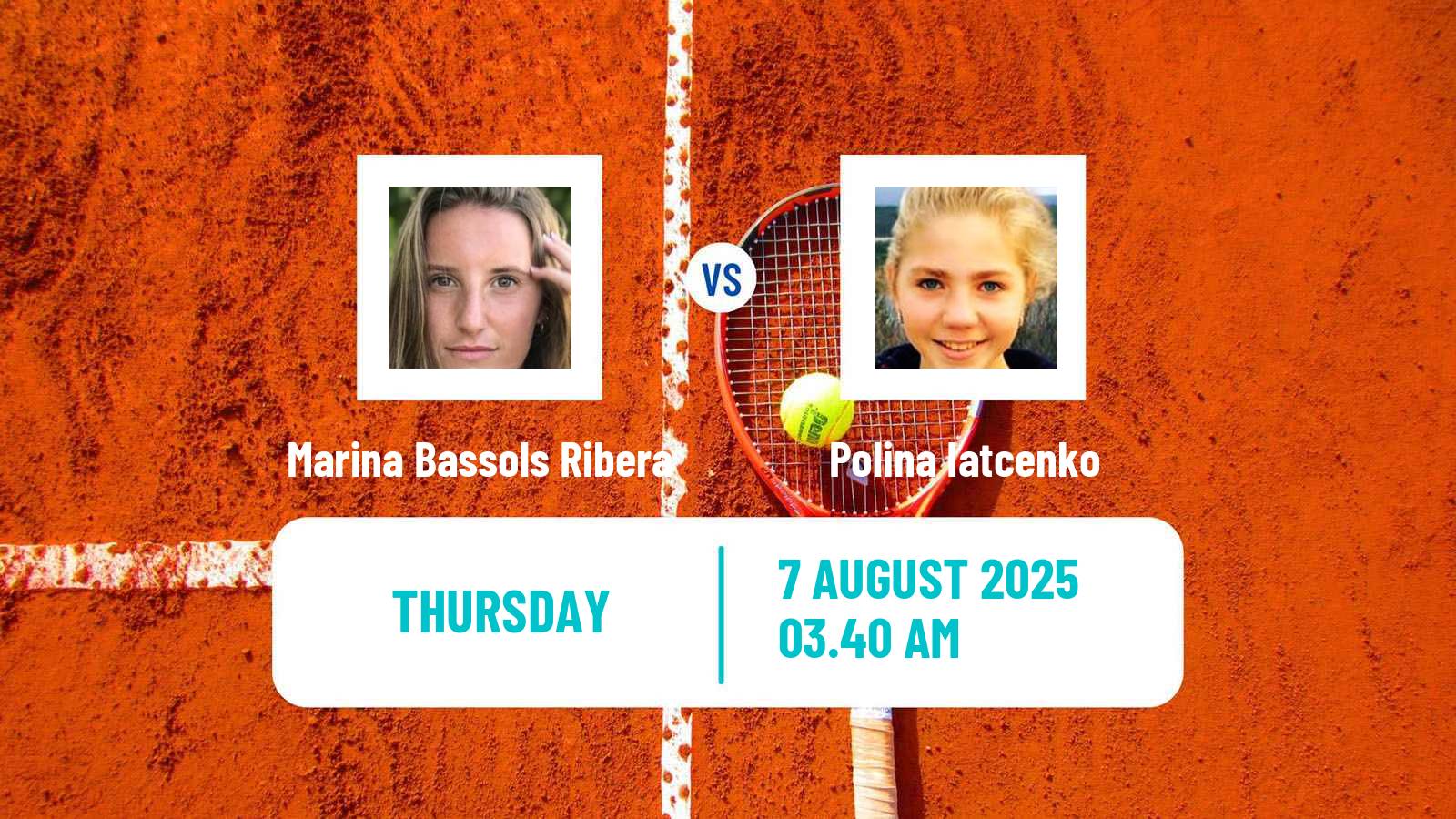 Tennis ITF W50 Ourense Women Marina Bassols Ribera - Polina Iatcenko