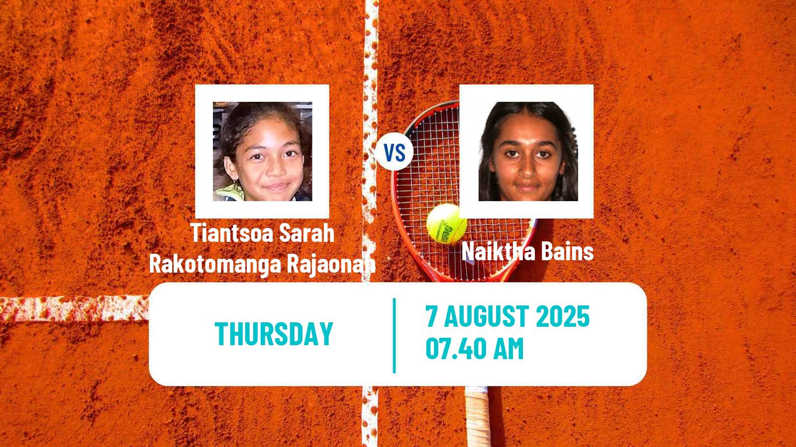 Tennis ITF W35 Roehampton 2 Women Tiantsoa Sarah Rakotomanga Rajaonah - Naiktha Bains