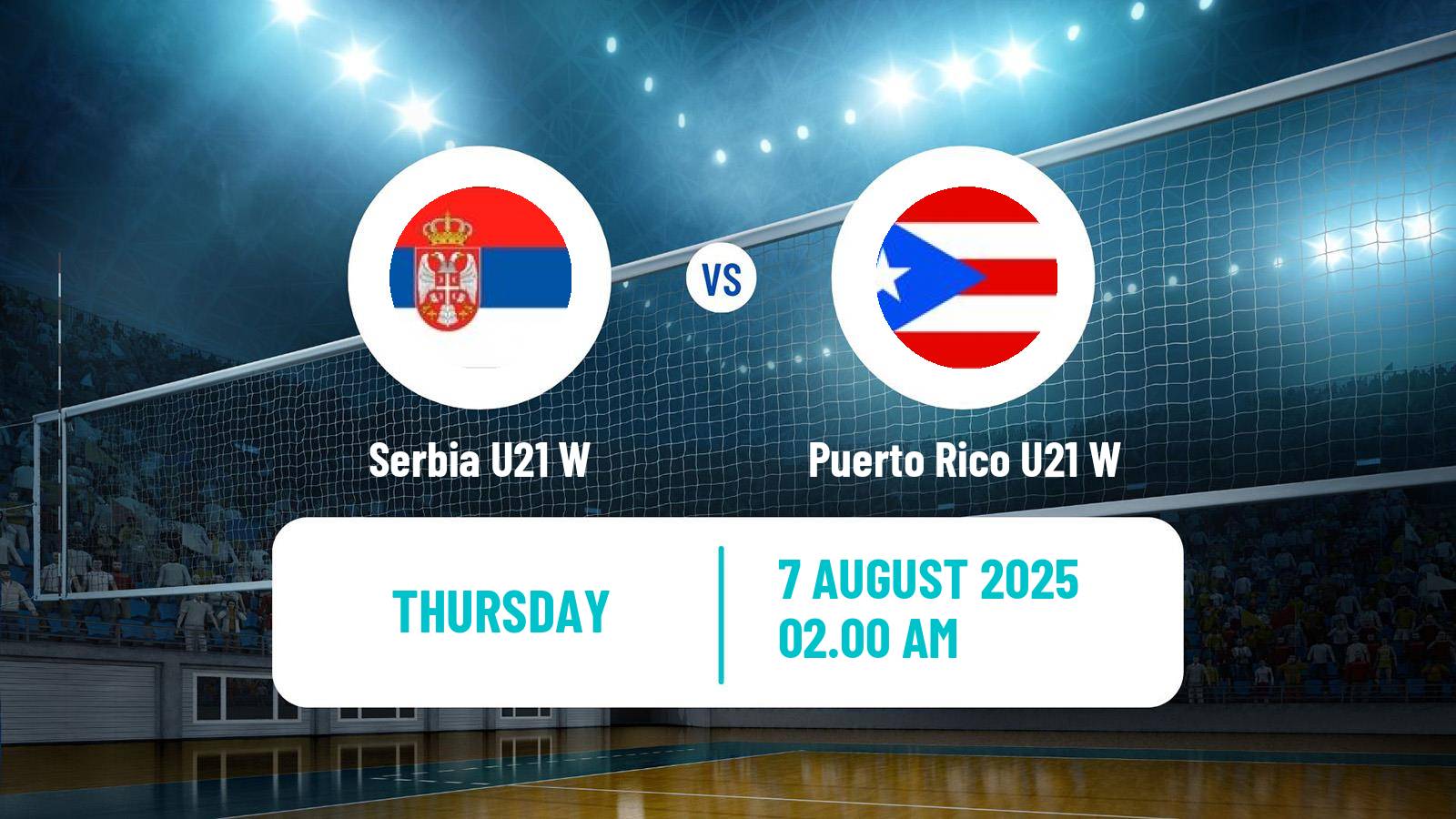 Volleyball World Championship U21 Volleyball Women Serbia U21 W - Puerto Rico U21 W