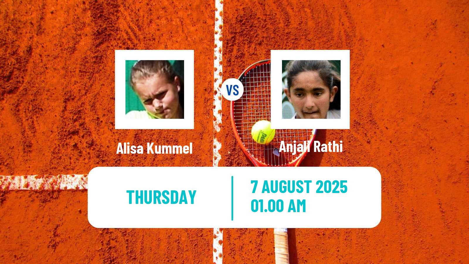 Tennis ITF W15 Astana Women Alisa Kummel - Anjali Rathi