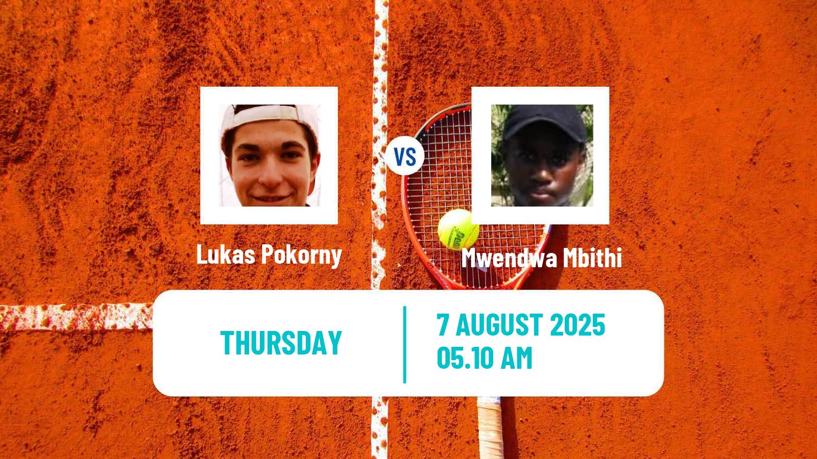 Tennis ITF M25 Monastir 5 Men Lukas Pokorny - Mwendwa Mbithi