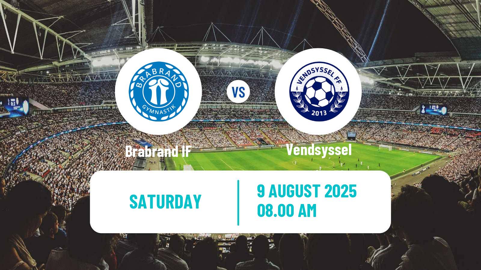 Soccer Danish 2 Division Brabrand - Vendsyssel