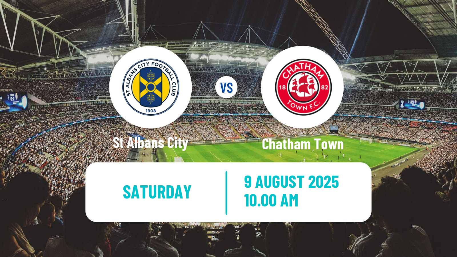 Soccer English Isthmian League Premier Division St Albans City - Chatham Town