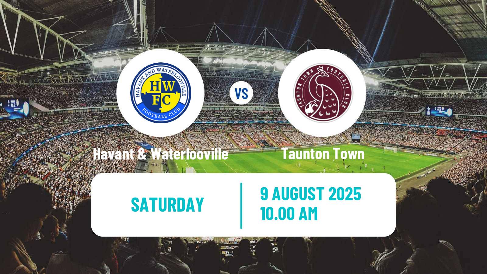 Soccer English Southern League South Division Havant & Waterlooville - Taunton Town