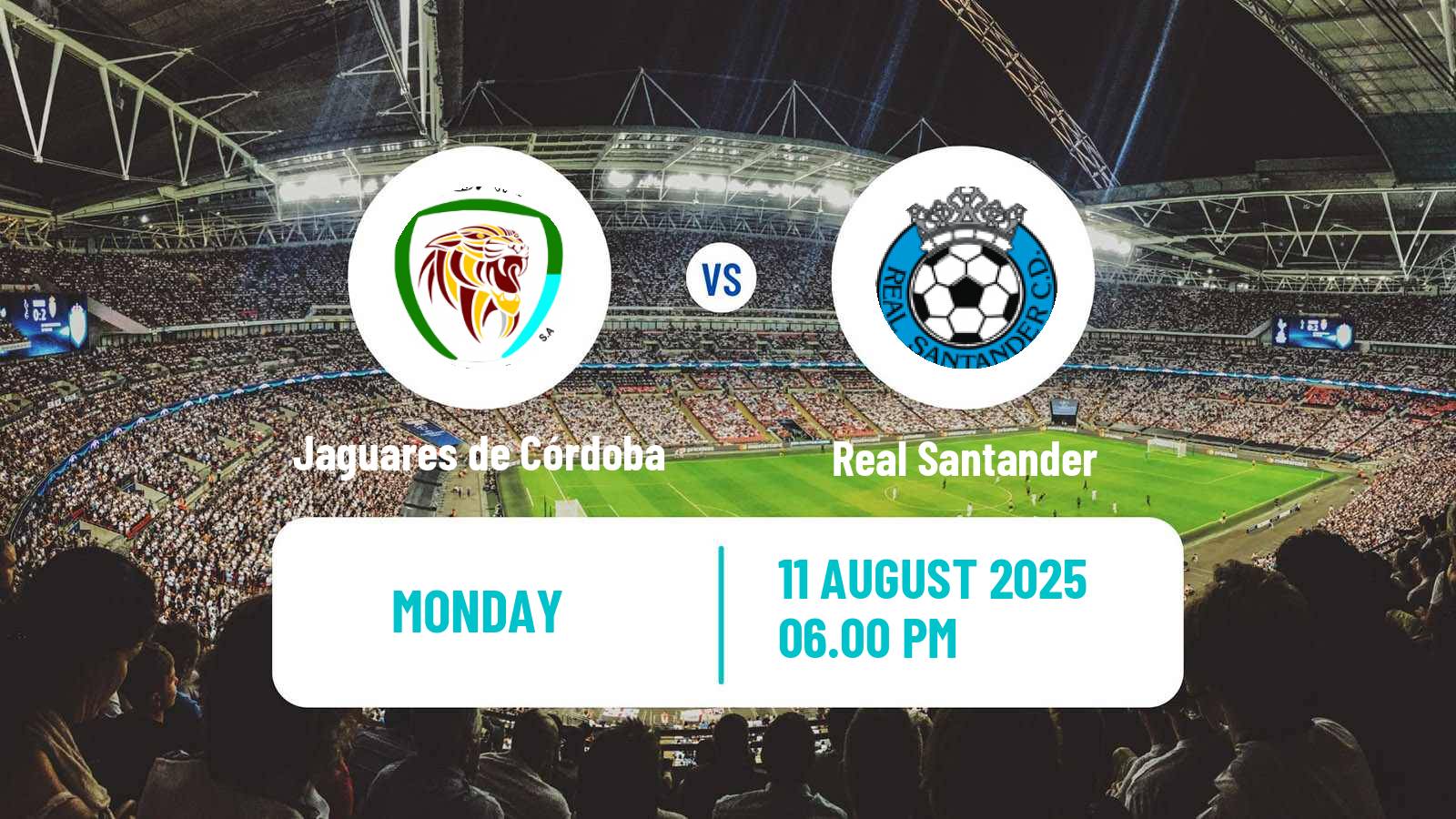 Soccer Colombian Primera B Jaguares de Córdoba - Real Santander