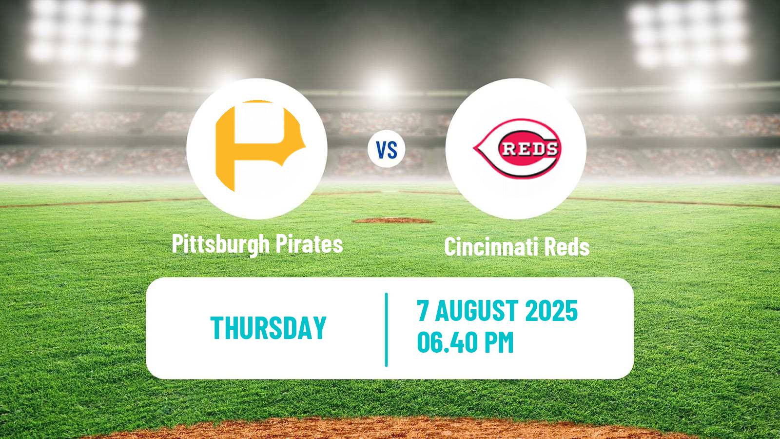 Baseball MLB Pittsburgh Pirates - Cincinnati Reds