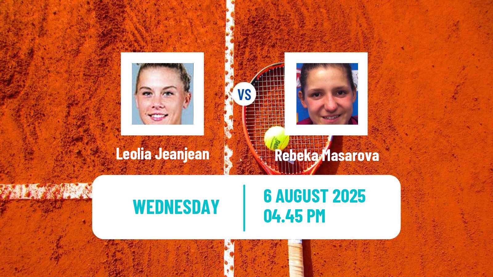 Tennis WTA Cincinnati Leolia Jeanjean - Rebeka Masarova