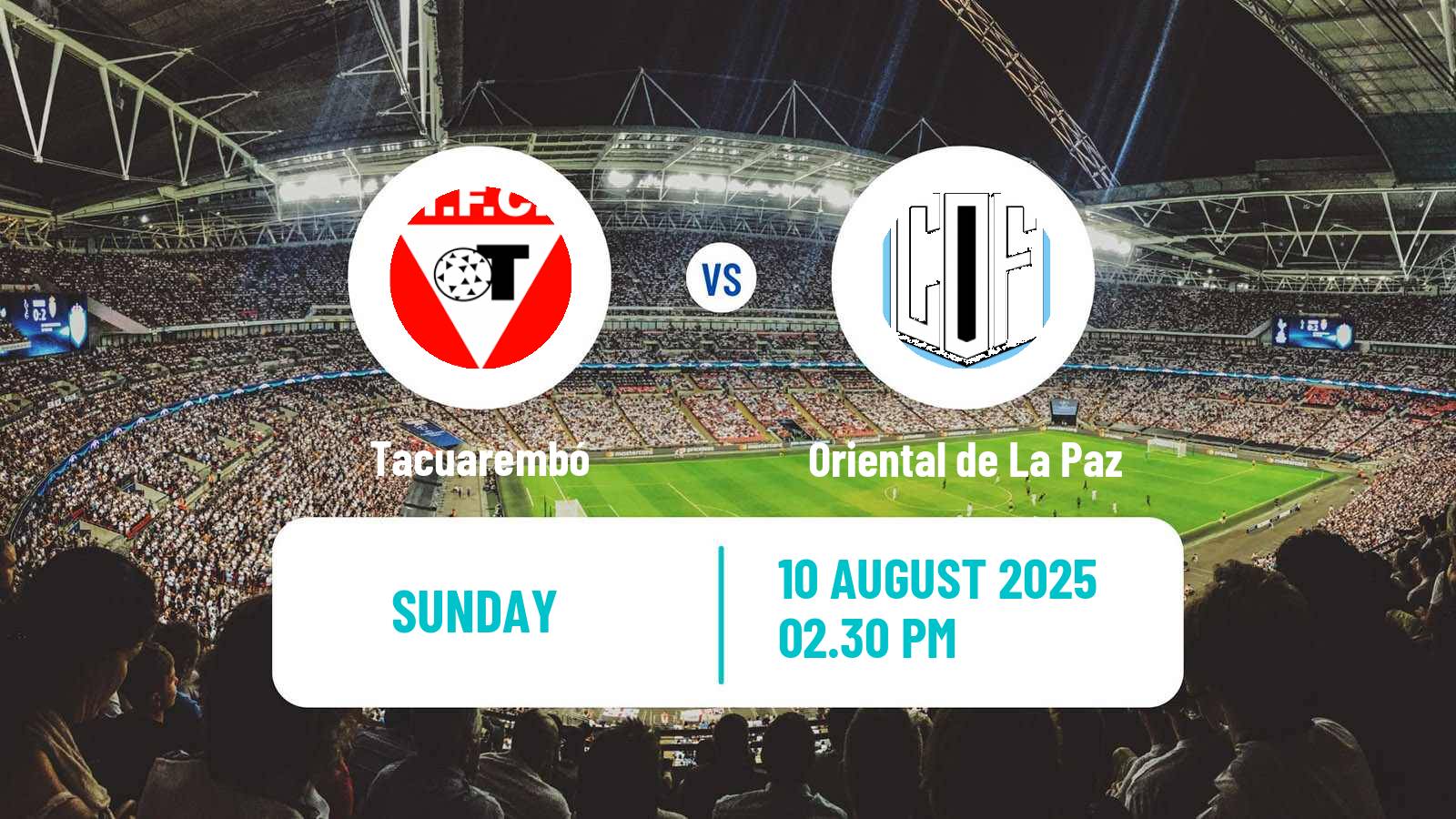 Soccer Uruguayan Segunda Division Tacuarembó - Oriental de La Paz