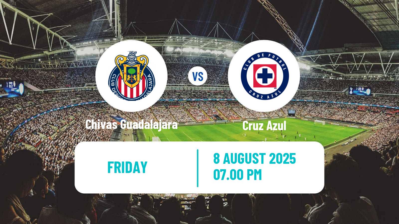 Soccer Mexican Liga MX Women Chivas Guadalajara - Cruz Azul
