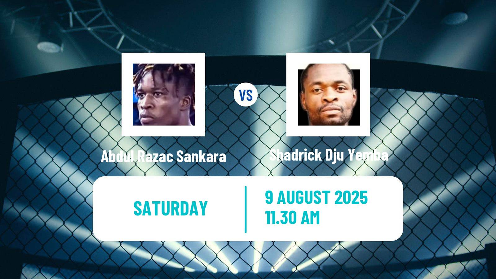 MMA Featherweight Pfl Africa Men Abdul Razac Sankara - Shadrick Dju Yemba