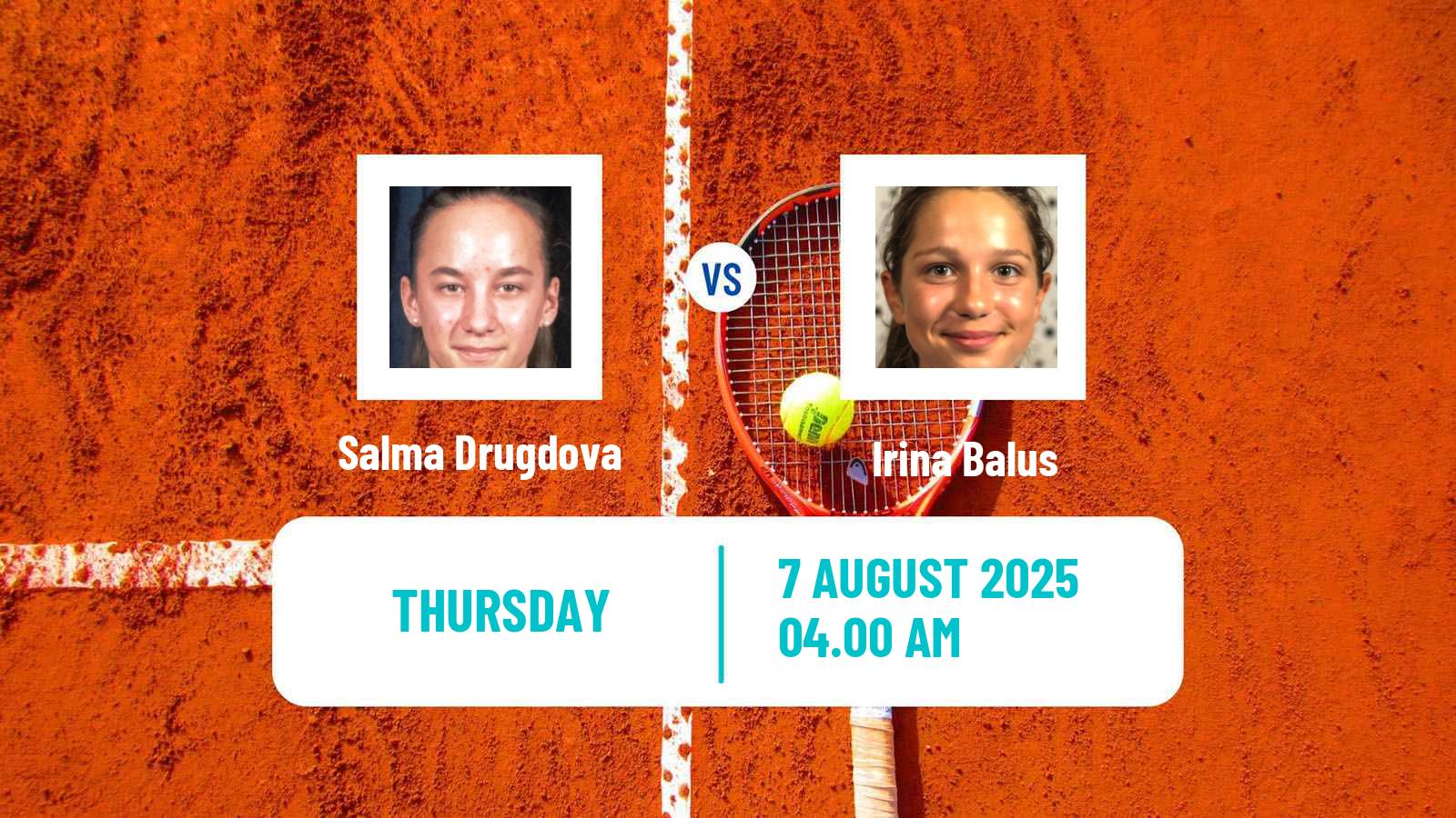 Tennis ITF W15 Slovenske Konjice Women Salma Drugdova - Irina Balus