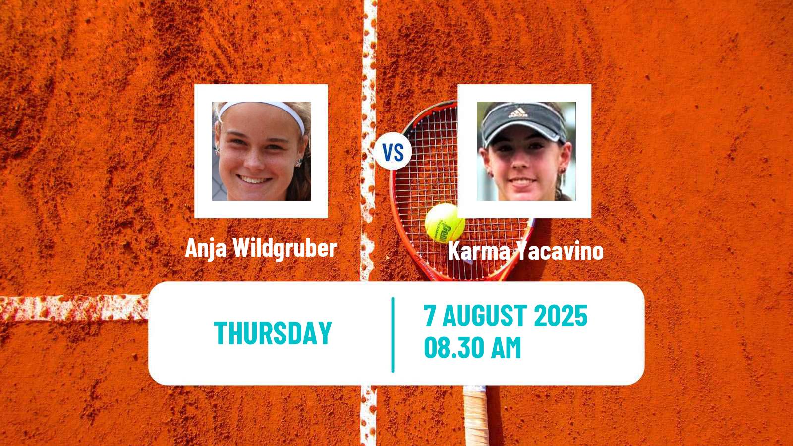 Tennis ITF W15 Slovenske Konjice Women Anja Wildgruber - Karma Yacavino