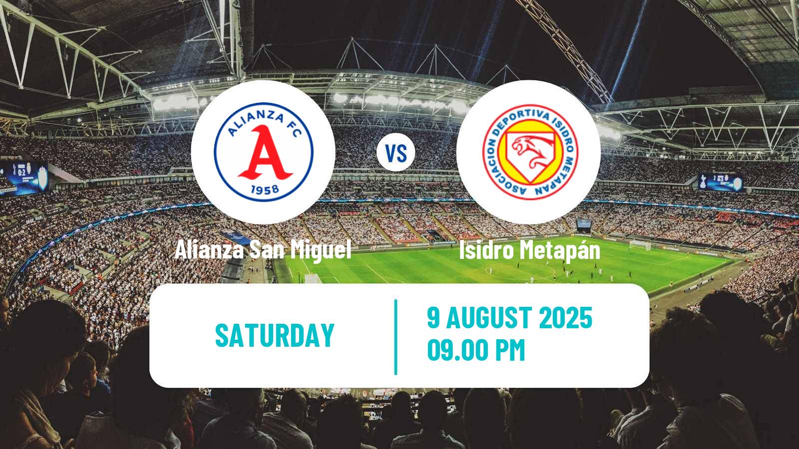 Soccer El Salvador Primera Division Alianza San Miguel - Isidro Metapán
