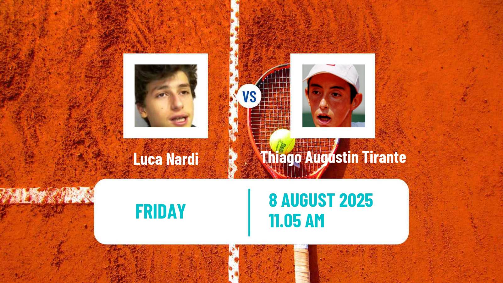 Tennis ATP Cincinnati Luca Nardi - Thiago Augustin Tirante
