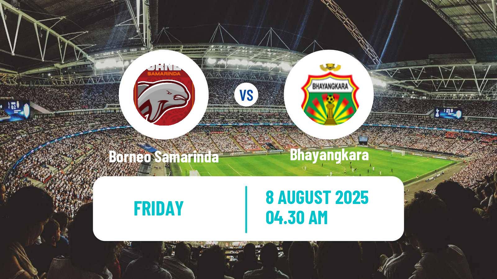 Soccer Indonesian Liga 1 Borneo Samarinda - Bhayangkara