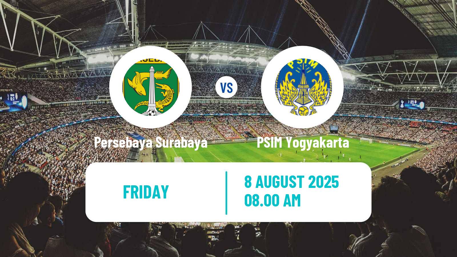 Soccer Indonesian Liga 1 Persebaya Surabaya - PSIM Yogyakarta