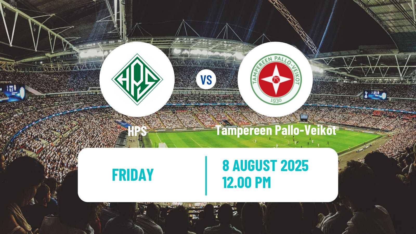 Soccer Finnish Kakkonen Group B HPS - Tampereen Pallo-Veikot