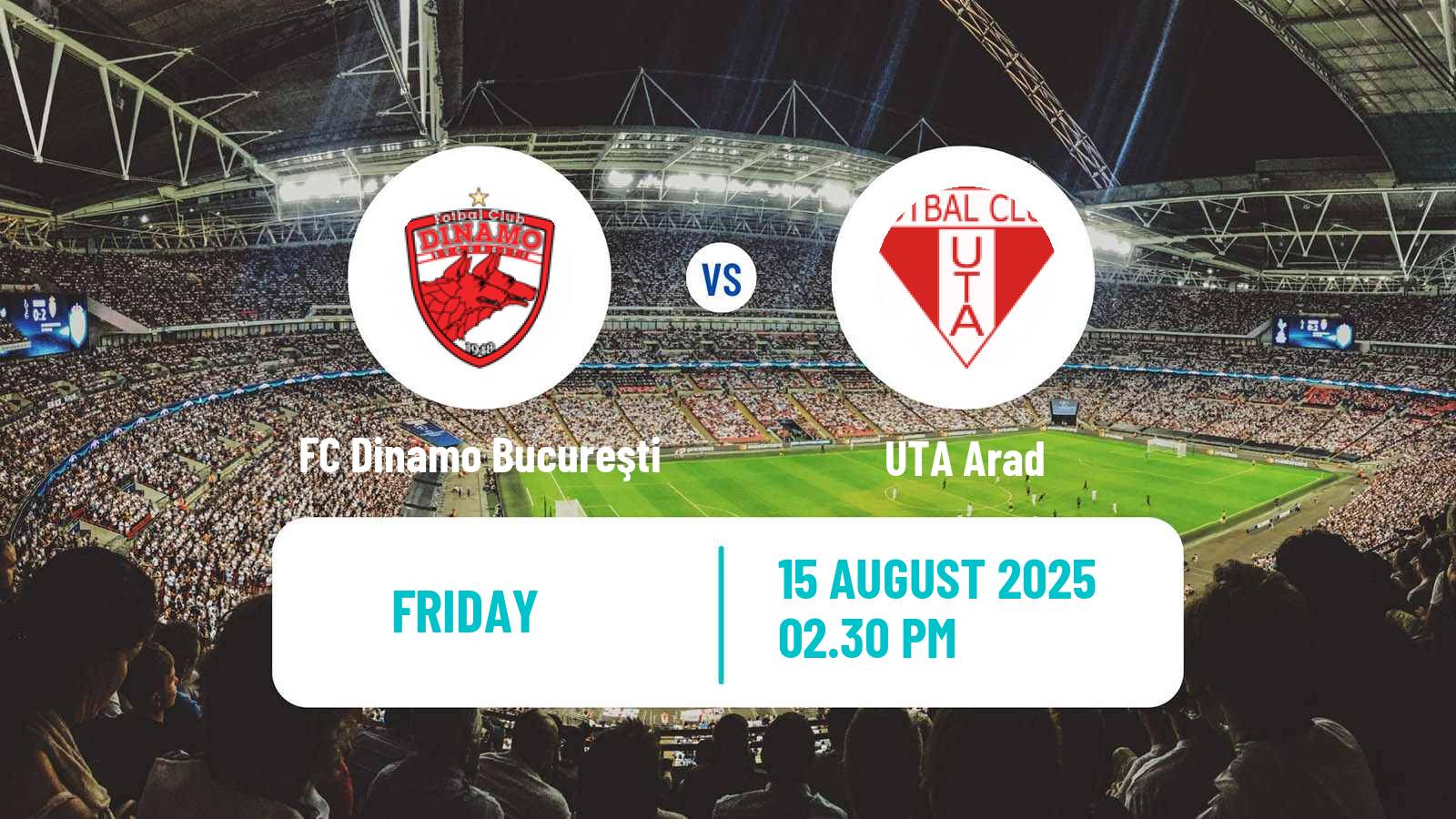 Soccer Romanian Liga 1 FC Dinamo Bucureşti - UTA Arad