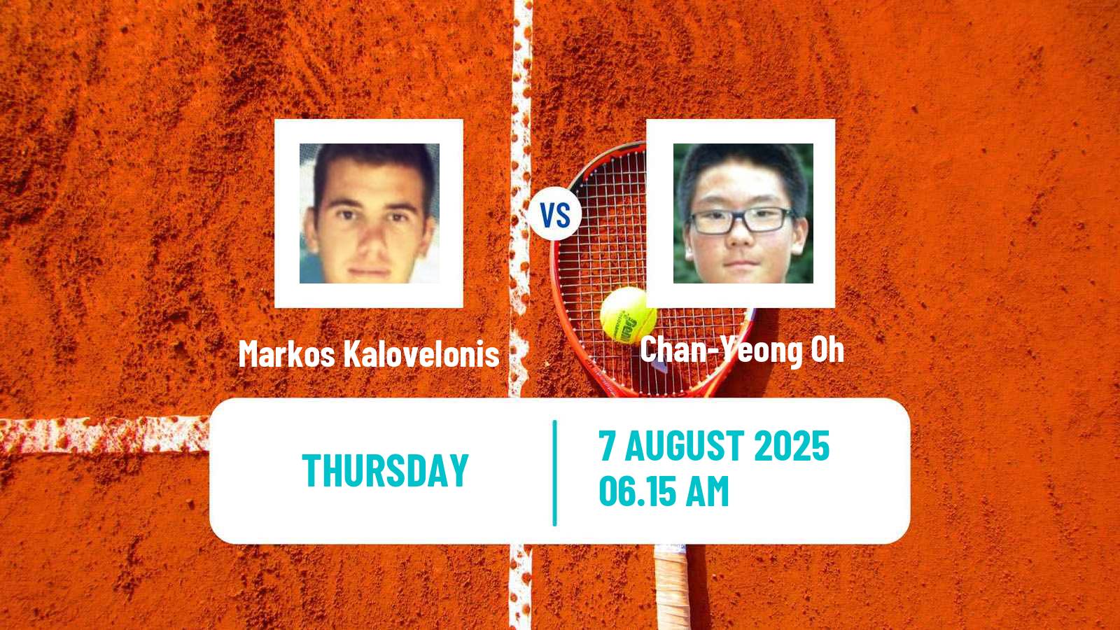 Tennis ITF M15 Singapore Men Markos Kalovelonis - Chan-Yeong Oh