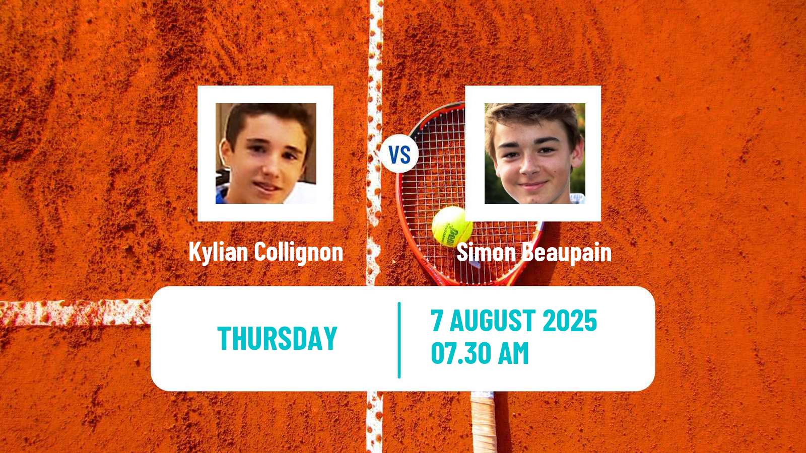 Tennis ITF M15 Eupen Men Kylian Collignon - Simon Beaupain