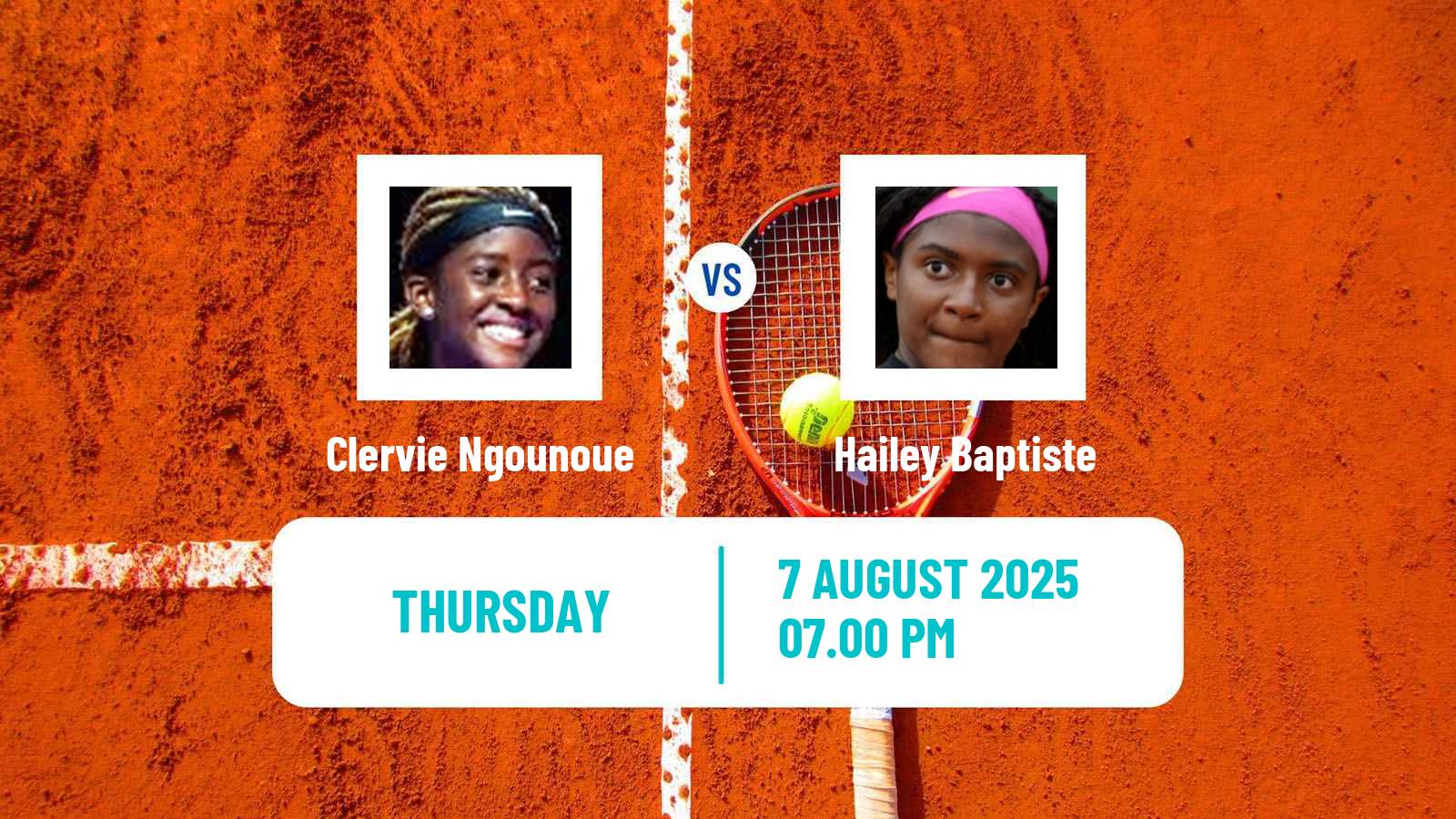 Tennis WTA Cincinnati Clervie Ngounoue - Hailey Baptiste
