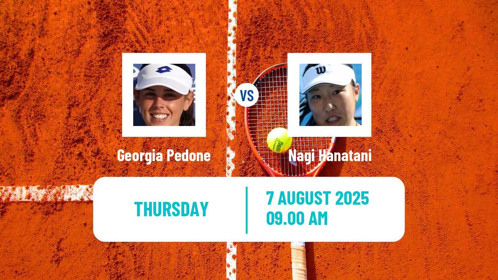 Tennis ITF W50 H Leipzig Women Georgia Pedone - Nagi Hanatani