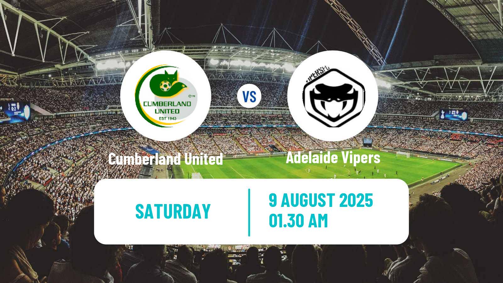Soccer Australian SA State League Cumberland United - Adelaide Vipers
